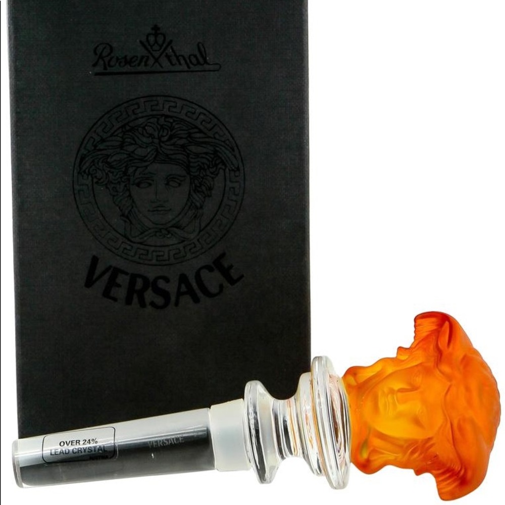 Versace Orange wine bottle stopper